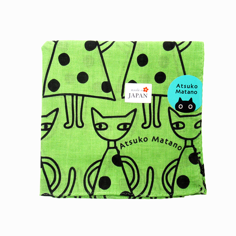 Atsuko Matano アツコ マタノ プリントハンカチ AMA51000＊GR